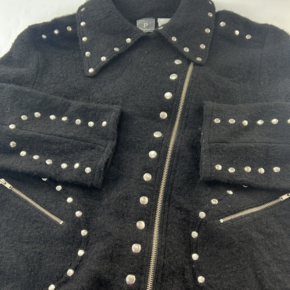 Phosphorus Wool Studded Moto Jacket - Picture 5 of 12